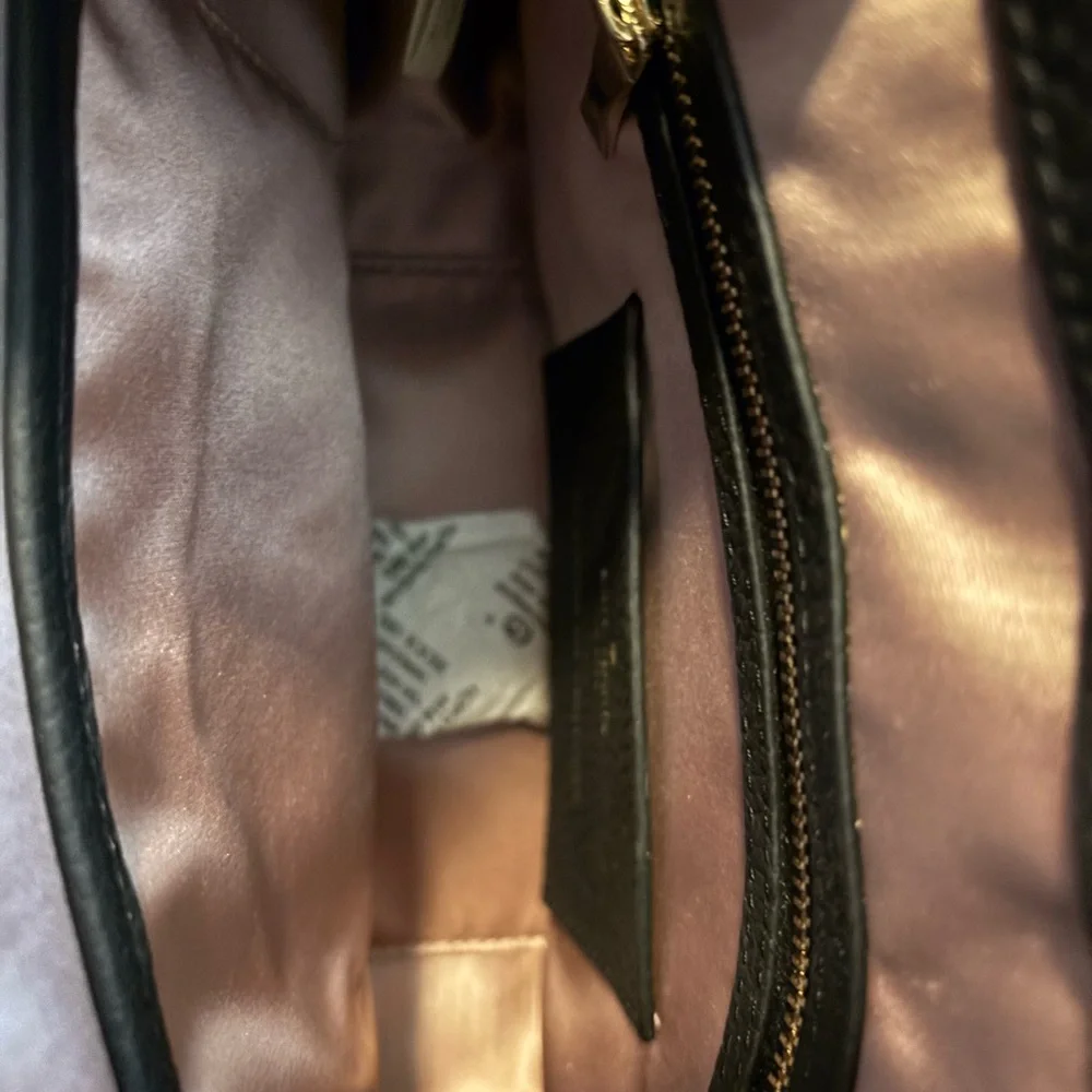 kate spade Madison Daniels drive embellished black leather crossbody